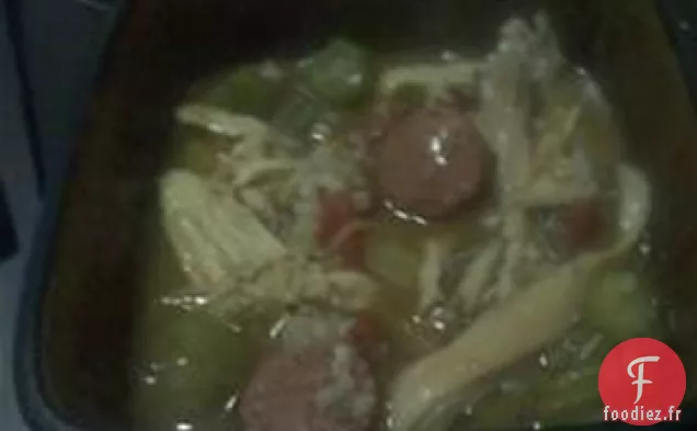 Gumbo de Poulet et de saucisses