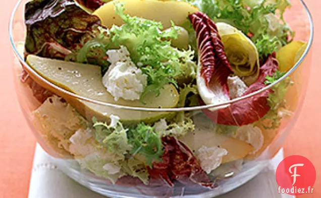 Chicories aux Poires et Fromage de Chèvre