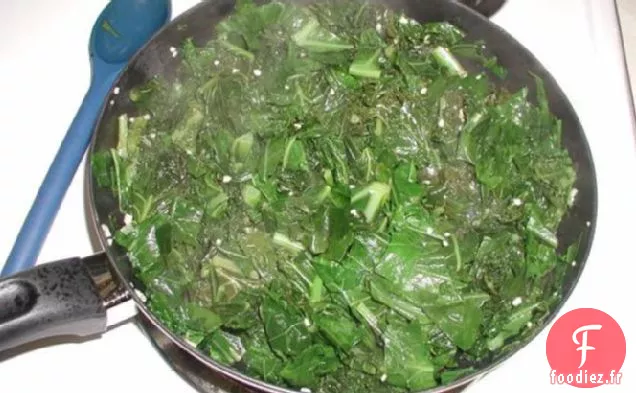 Légumes Verts Au Citron et à l'Ail Sautés