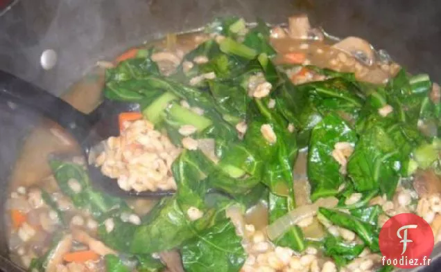 Soupe d'Orge et de Chou aux Champignons