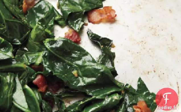 Collards Sautés au Bacon