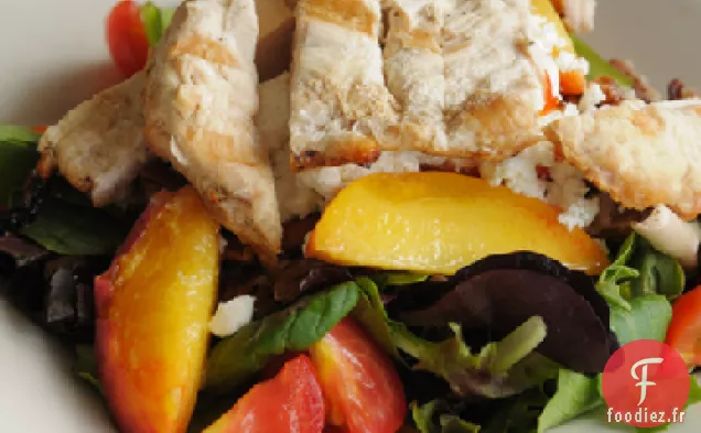 Salade de Poulet en Tranches avec Vinaigrette Chili-Gingembre