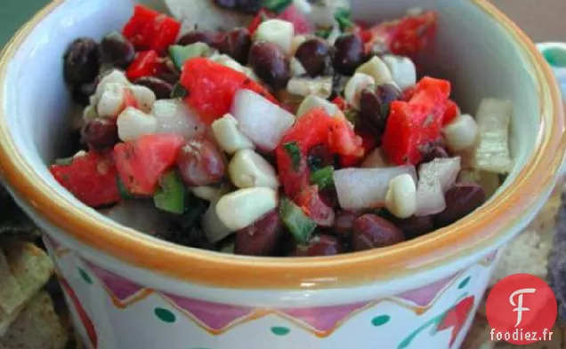 Salade de Haricots Noirs et de maïs (Trempette)