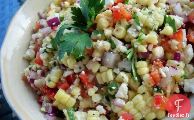 Salade de Chayote, Maïs et Tomates