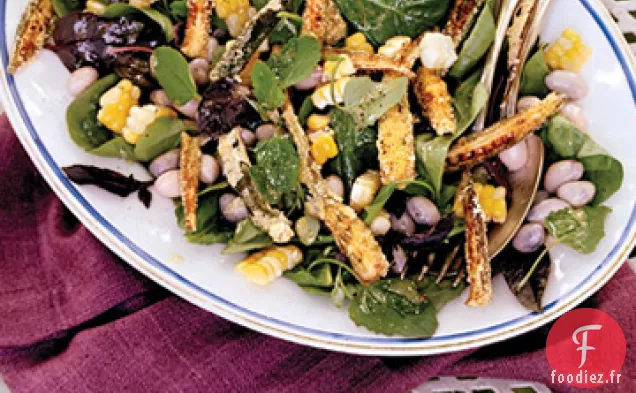 Salade de Maïs, de Canneberges et de Gombo Frit
