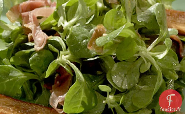 Salade de Mâche, Prosciutto et Panais
