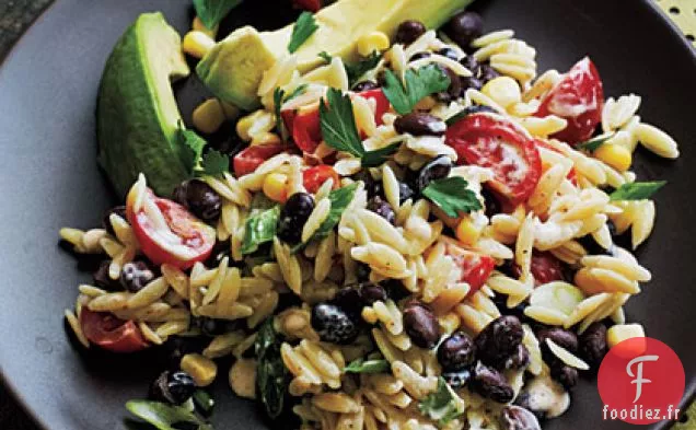 Salade d'Orzo avec Vinaigrette Épicée au Babeurre