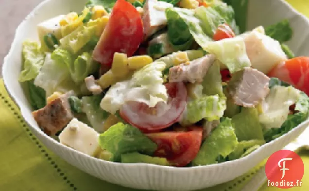 Salade Hachée au Porc Épicé et Vinaigrette au Babeurre