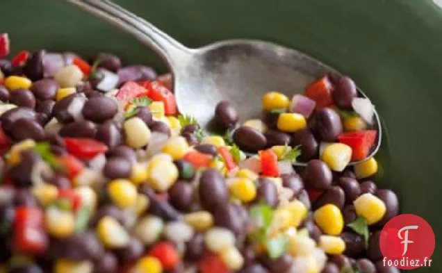 Salade de Maïs Sucré et Haricots Noirs