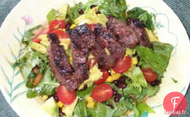 Salade de Steak, Avocat et Haricots