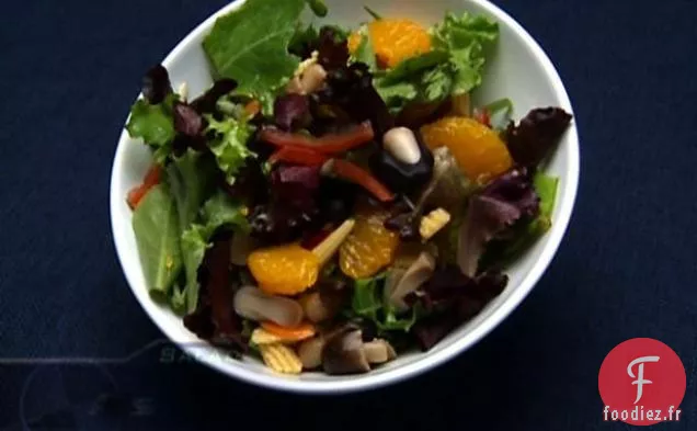 Salade Asiatique avec Vinaigrette au Sésame