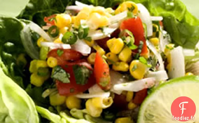 Salade de Maïs, d'Oignons Doux et de Tomates
