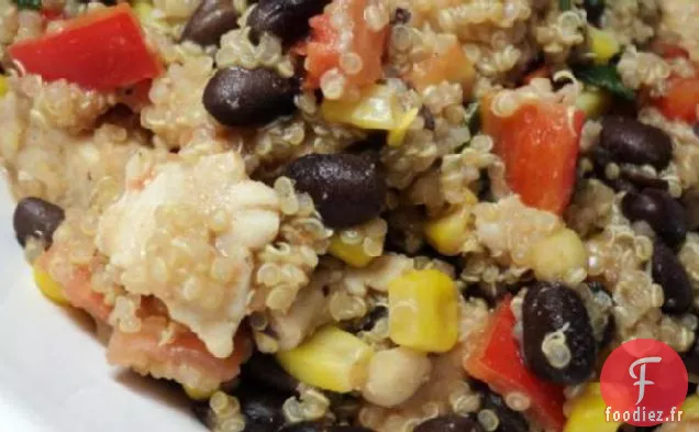Salade de Quinoa Au Poulet et Haricots Noirs