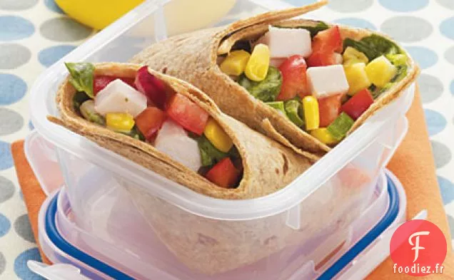 Wraps de Légumes à la Dinde