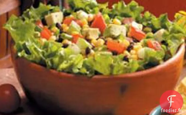 Salade d'Avocat aux Haricots Noirs