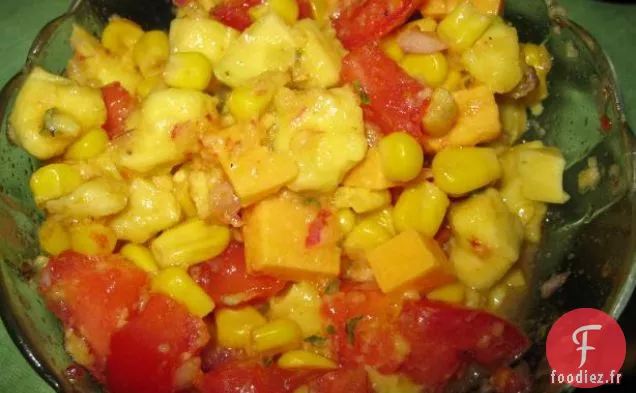 Salade de Maïs, Tomate et Avocat