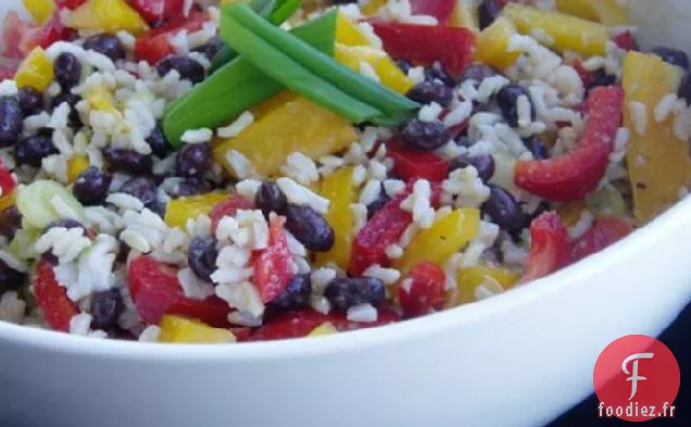 Salade de Riz et Haricots Noirs des Caraïbes