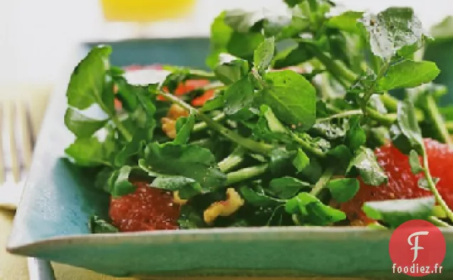 Salade de Cresson, Pamplemousse Rose et Noix
