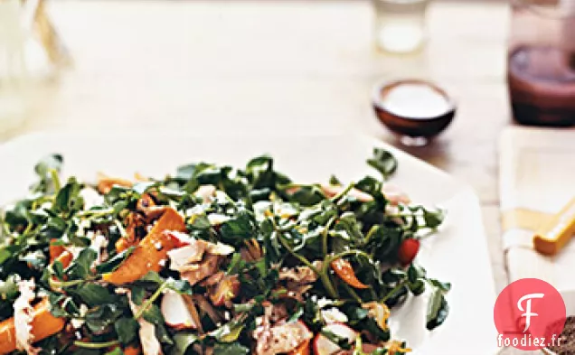 Salade de Dinde, Patate Douce et Cresson