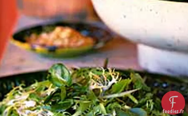 Salade Frisée, cresson et Menthe