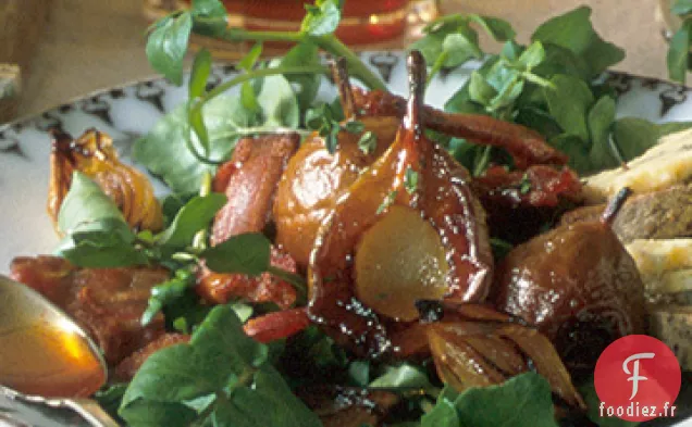 Salade de Bacon, Poire et Fromage Bleu