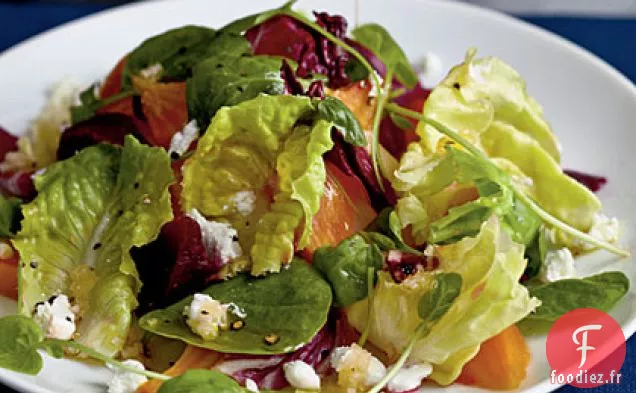 Salade d'Hiver aux Betteraves Rôties et Vinaigrette à Réduction d'Agrumes