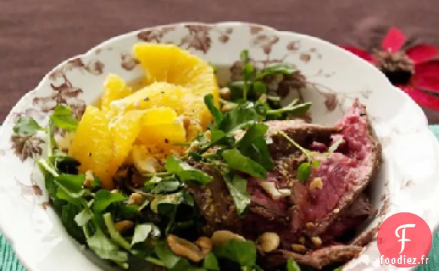 Salade de Steak, Cresson et Orange