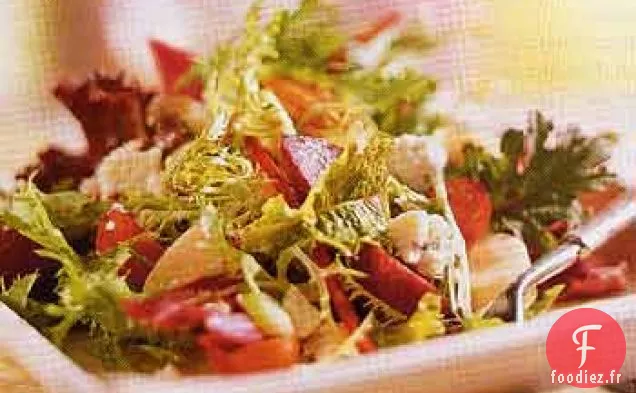 Salade de Coeurs de Palmier aux Betteraves et au Fromage Bleu