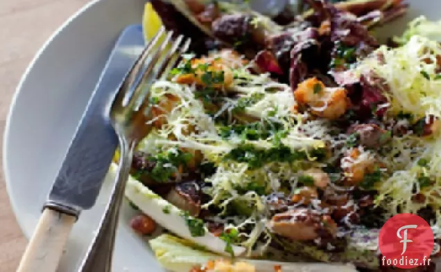 Salade de Pain d'Hiver Chaude