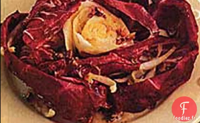 Salade de Radicchio et d'Endives avec Vinaigrette aux Pacanes