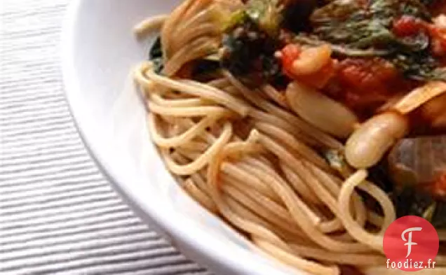 Pâtes Penne aux Haricots Cannellini et Scarole