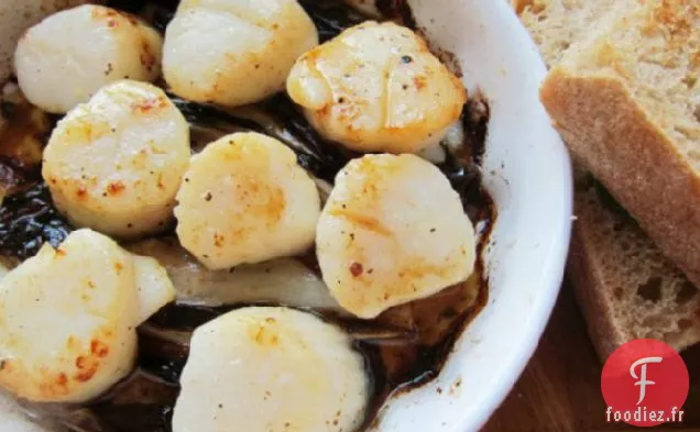 Pétoncles au Four avec Endives