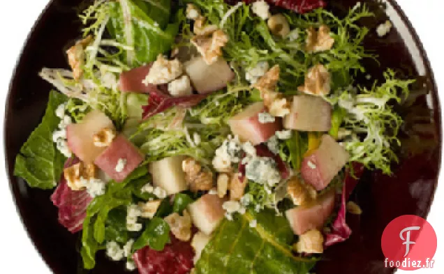 Salade de Poires Pochées et Fromage Bleu