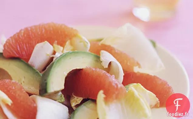 Salade d'Endives, Avocat et Pamplemousse Rouge
