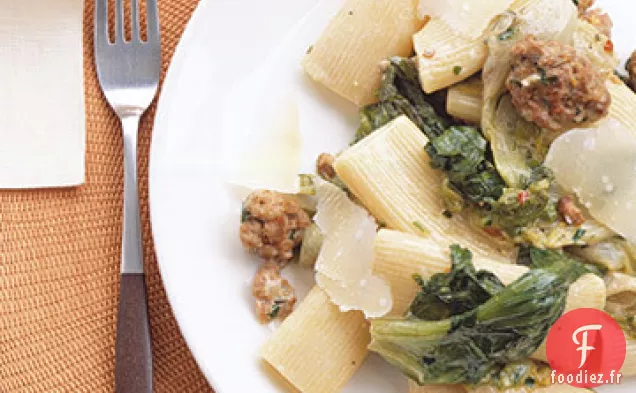 Pâtes à la Saucisse et Scarole