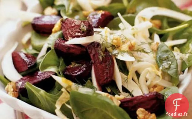 Salade de Betteraves Rôties, Fenouil et Noix