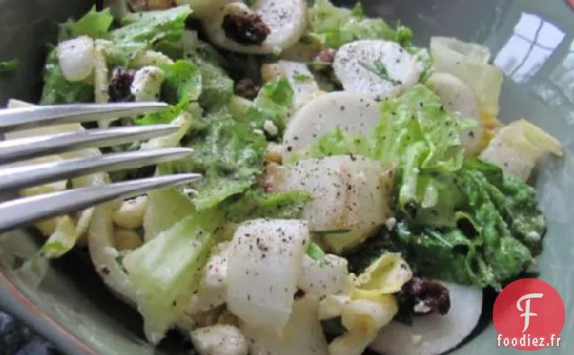 Navets et Endives en Vinaigrette à la Moutarde au Miel