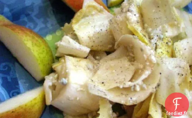 Salade d'Endives Belges, Fromage Bleu et Poires