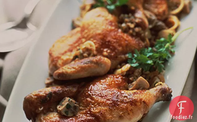 Poules de Cornouailles avec Kasha Pilaf