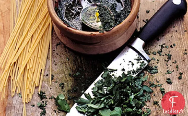Pâtes aux Herbes Fraîches Mélangées