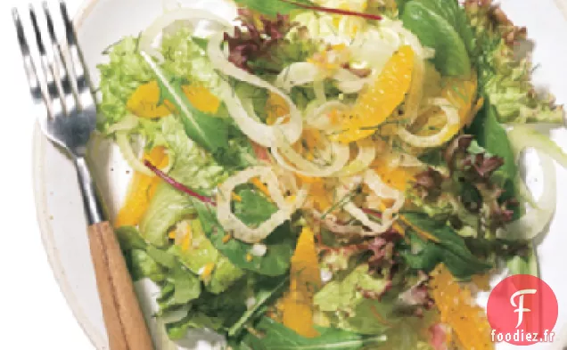 Légumes Verts mélangés aux Mandarines et au Fenouil