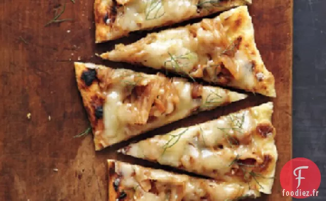 Pizza Fontina, Fenouil et Oignon