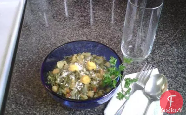 Soupe de Chou Frisé et de Haricots