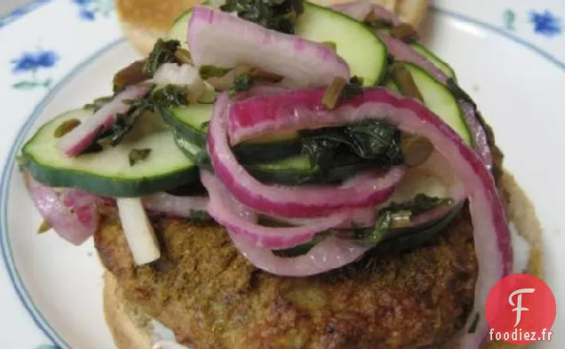 Hamburgers Au Poulet Tandoori Aux Concombres Frappés