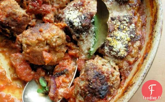Timbale d'Aubergines et d'Agneau Moulu