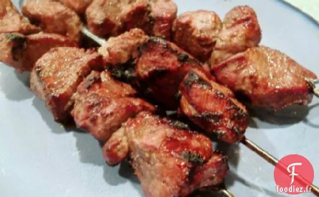 Brochettes d'Agneau aux Kiwis BBQ