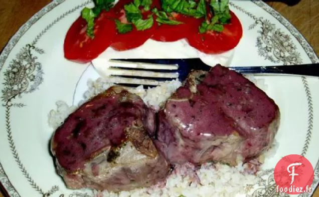 Côtelettes d'Agneau Au Romarin et Sauce au Porto