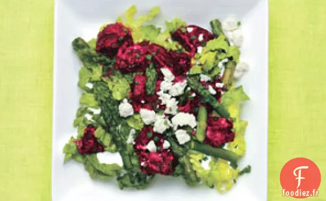 Salade de betteraves et d'asperges