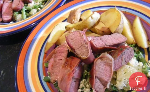 Agneau au Prosciutto et Kipflers rôtis (Régime Miracle de 21 jours: jour 9)