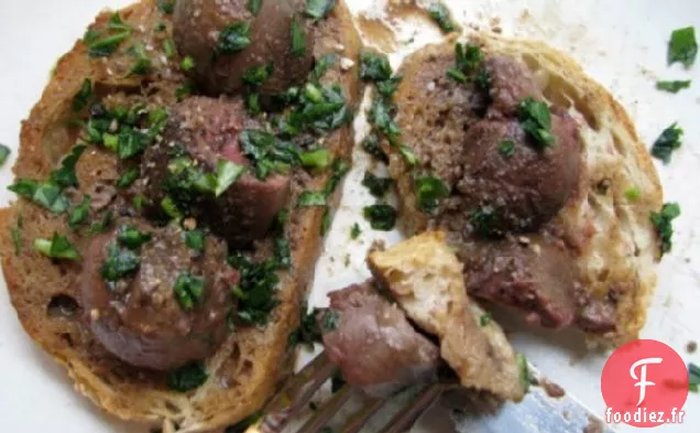 Brunch du dimanche : Rognons Diaboliques sur Toast